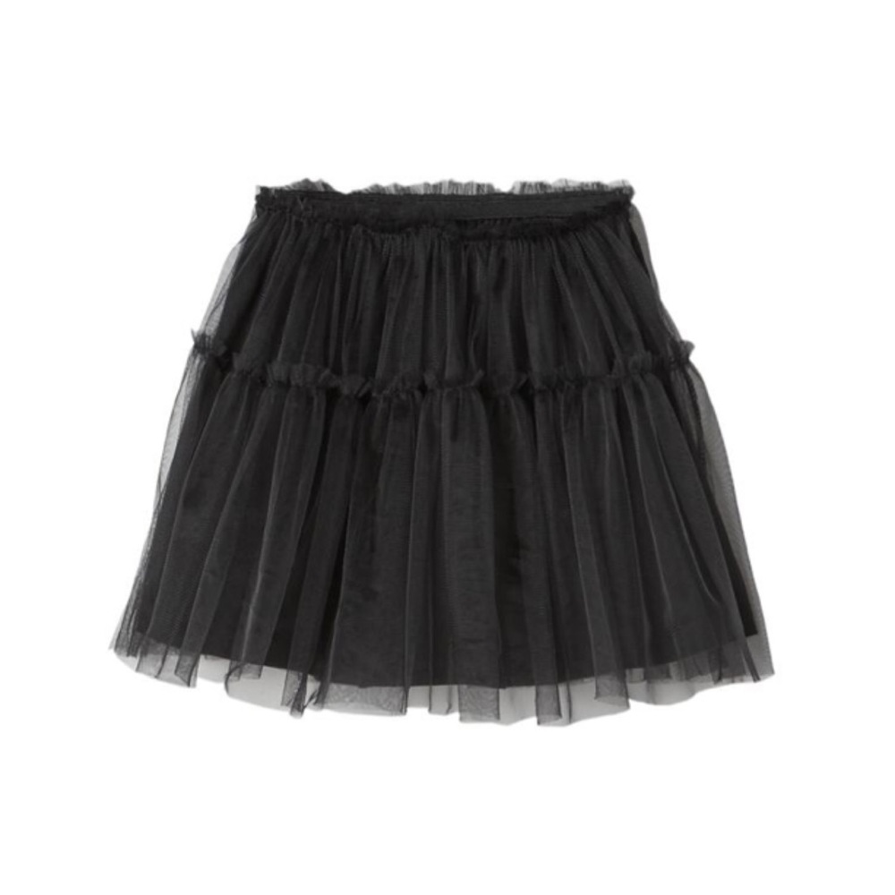 Zara ruffled tulle black skirt size 12-18 months